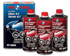 Pro Form PF 688C 4:1 Clearcoat Kit with One Activator (Fast | PF 690; Medium | PF 689C; or PF 667C)