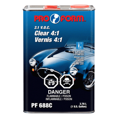 Pro Form PF 688C 4:1 Clearcoat Kit with One Activator (Fast | PF 690; Medium | PF 689C; or PF 667C)