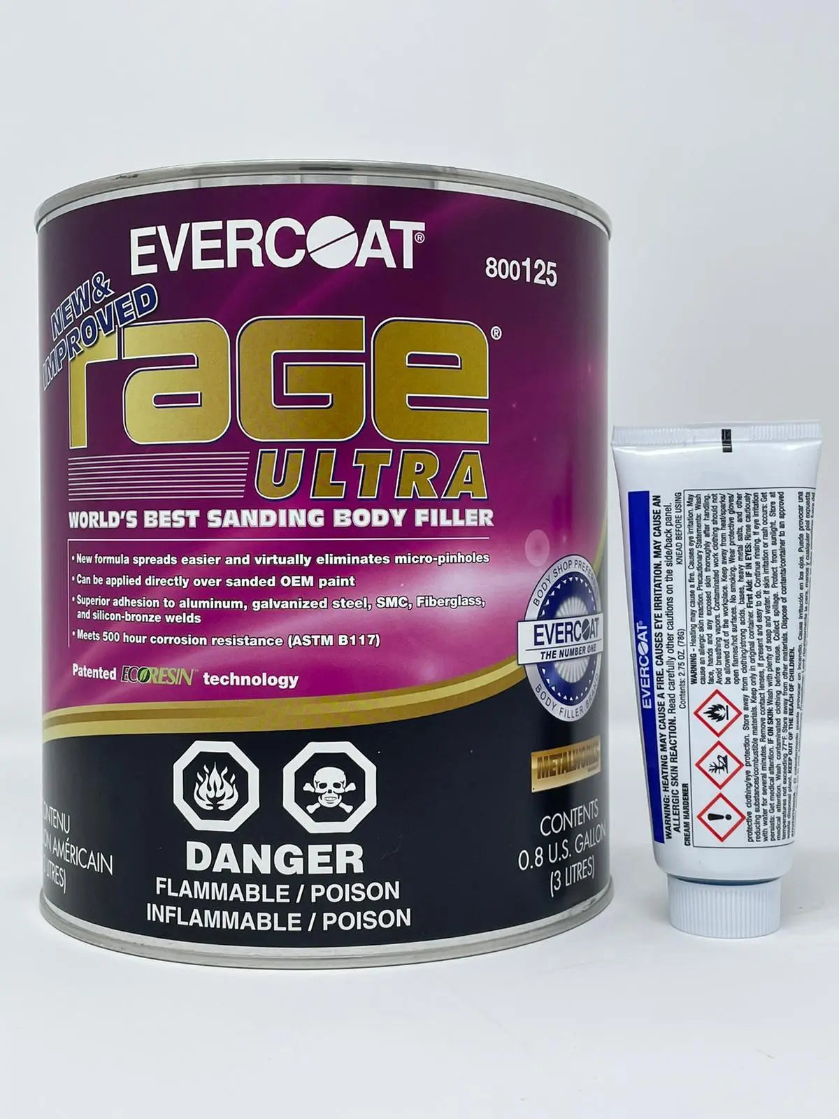 Evercoat 125 Rage Ultra Body Filler - 0.8 Gallon