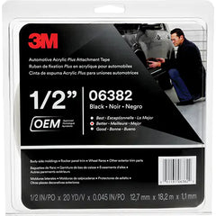 3M™ Automotive Acrylic Plus Attachment Tape 06382, black, 1/2 inch x 20 yard, 45 mil | Buy Online | RefinishMall.com