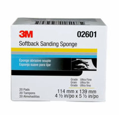 3M™ Softback Sanding Sponge, 02601 ; 4 1/2 in x 5 1/2 in (11.43 cm x 13.97 cm), Ultrafine