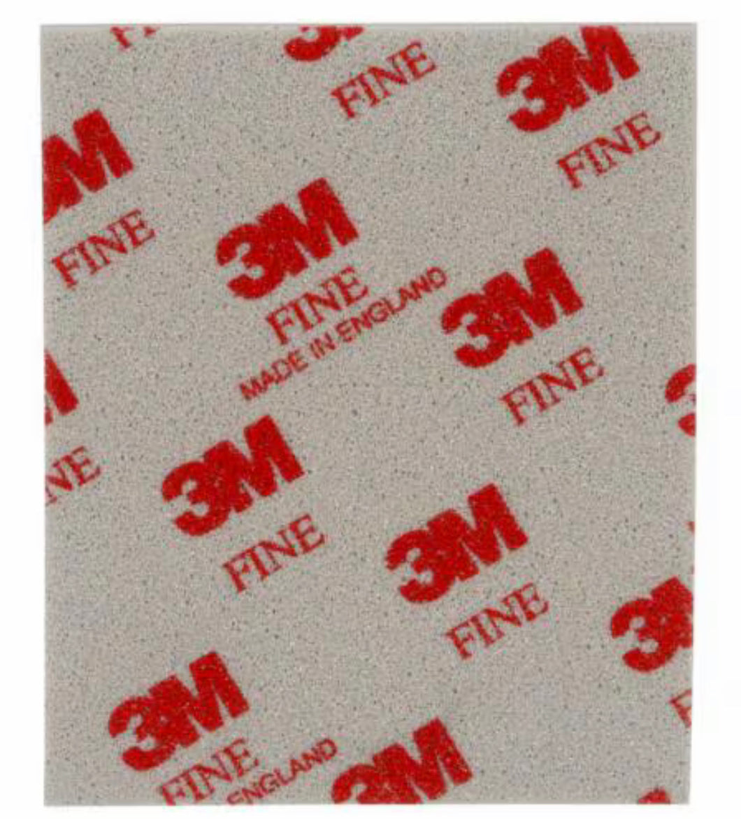 3M™ Softback Sanding Sponge, 02604 ; 4 1/2 in x 5 1/2 in (11.43 cm x 13.97 cm), Fine