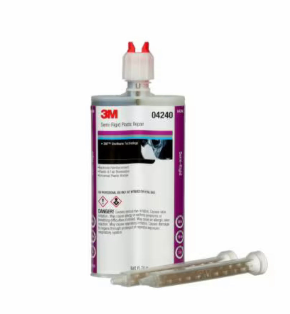 3M™ Semi-Rigid Plastic Repair, 04240 6.8 fl. oz. (200 ml)