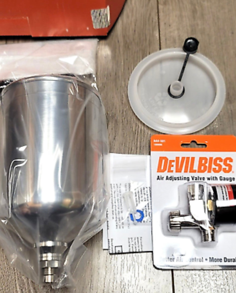 Devilbiss 905700 GPG Special "Blackout" Spray Gun Kit with 1.2, 1.3 & 1.4 Tips