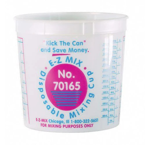 E-Z MIX “Kick The Can” MIXING CUPS (70016 - Pint | 70032 - Quart | 70086 - 2.5 Quarts | 70165 - 5 Quarts)