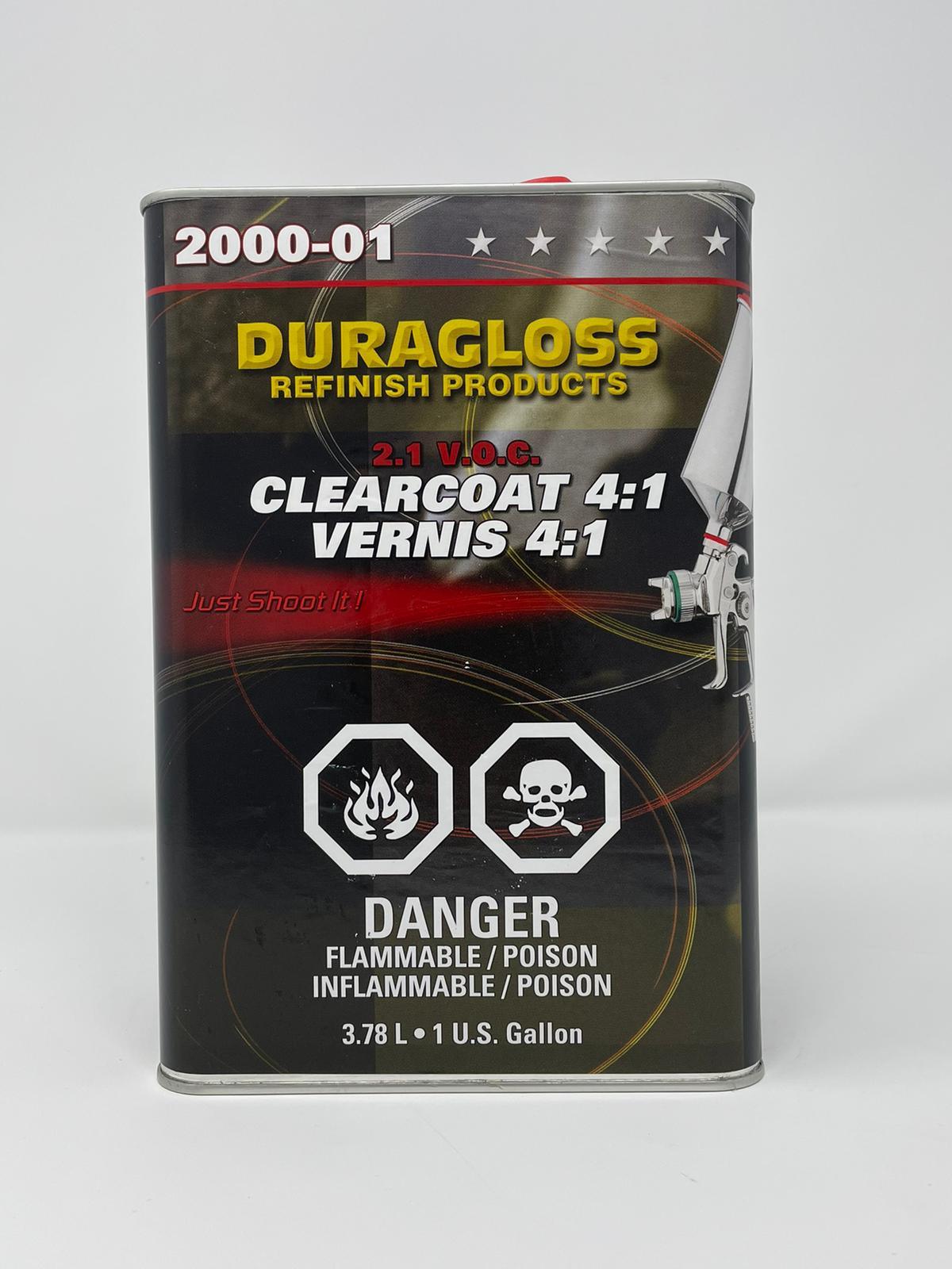 Duragloss 4:1 Clearcoat Clear 3.78L (1 US Gallon) – Buy Online at RefinishMall.com