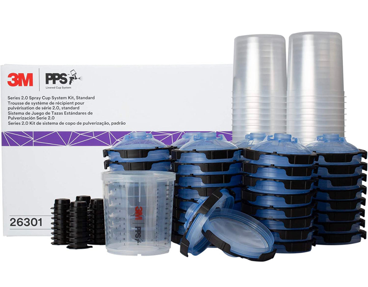 3M™ PPS™ Series 2.0 Standard Cup System Kit, 26301, 125U, 22 fl oz (650 mL) | Buy Online | RefinishMall.com